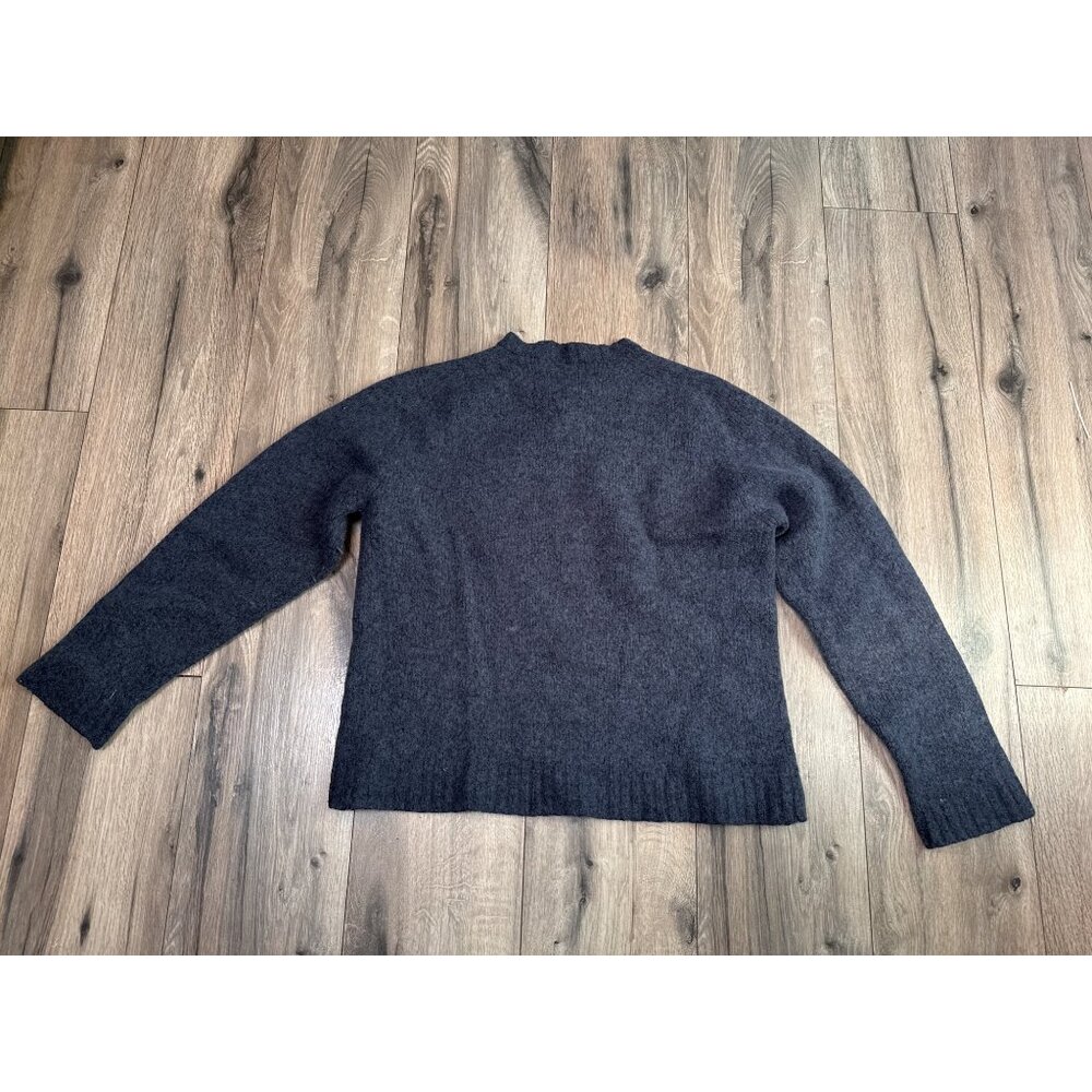 Old Navy Womens Blue Gray Wool Blend V Neck Sweater L - Picture 6 of 6